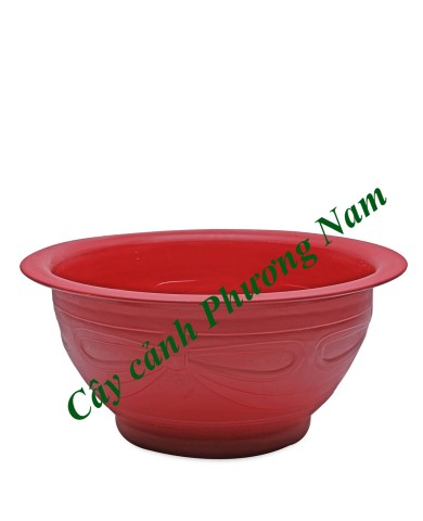 Chậu nhựa tròn 48 x 25 cm (đỏ)