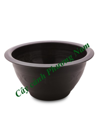 Chậu nhựa tròn 38 x 20 cm (nâu)