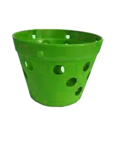 Chậu lan nhựa 16 x 12 cm (xanh)