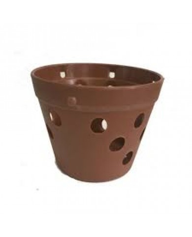 Chậu lan nhựa 16 x 12 cm (nâu)