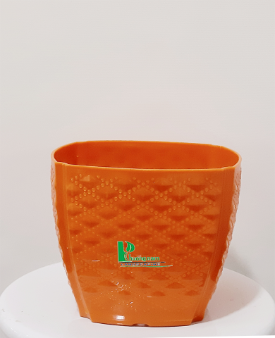 Chậu nhựa cam 16x11x14 cm