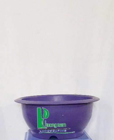 Chậu nhựa tròn 46 x 21 cm (tím)