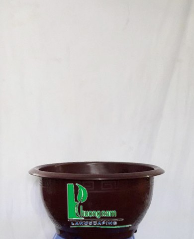 Chậu nhựa tròn 46 x 21 (xám đen)